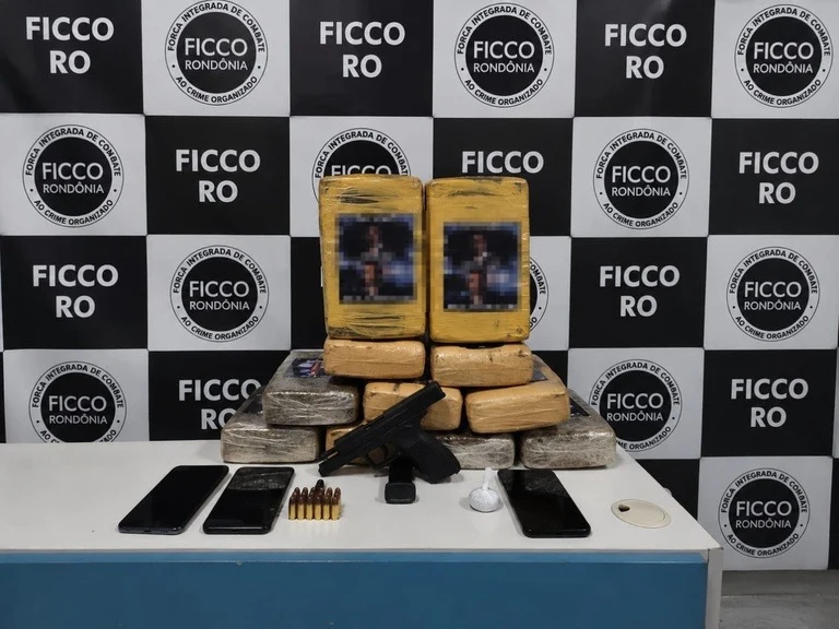 FICCO/RO prende três homens e apreende 11 kg de droga, pistola e munições em Porto Velho
