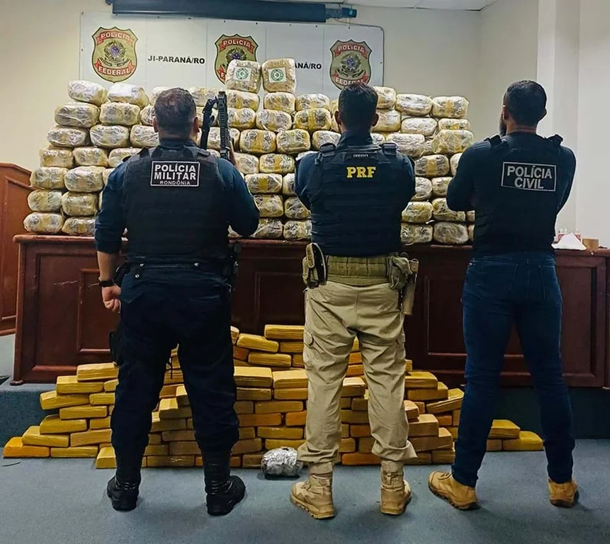 Ação conjunta apreende cerca de 338,6 kg de drogas em Seringueiras