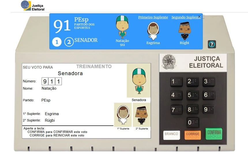 Posso votar no mesmo candidato ao Senado duas vezes?