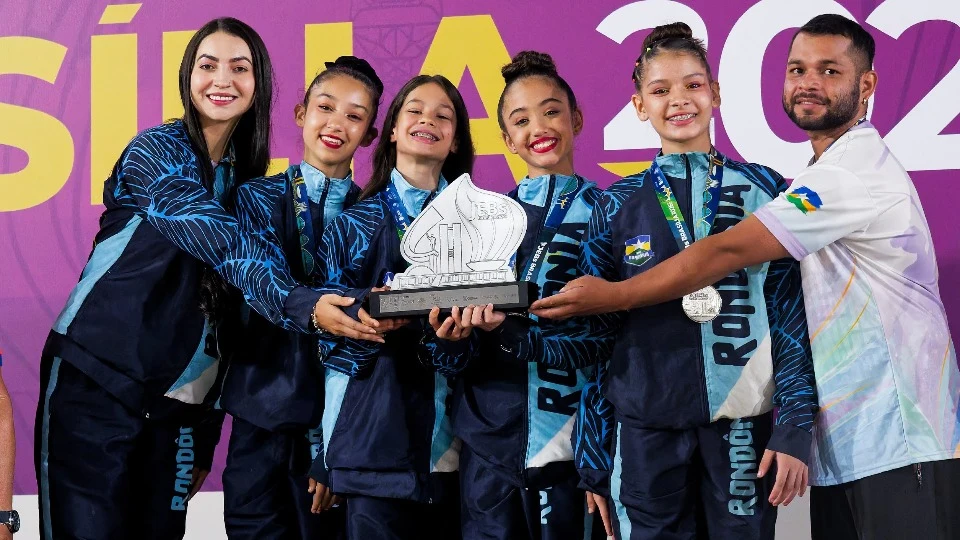 Ginastas de Rondônia conquistam três medalhas e levam o estado ao pódio dos JEBs 2026