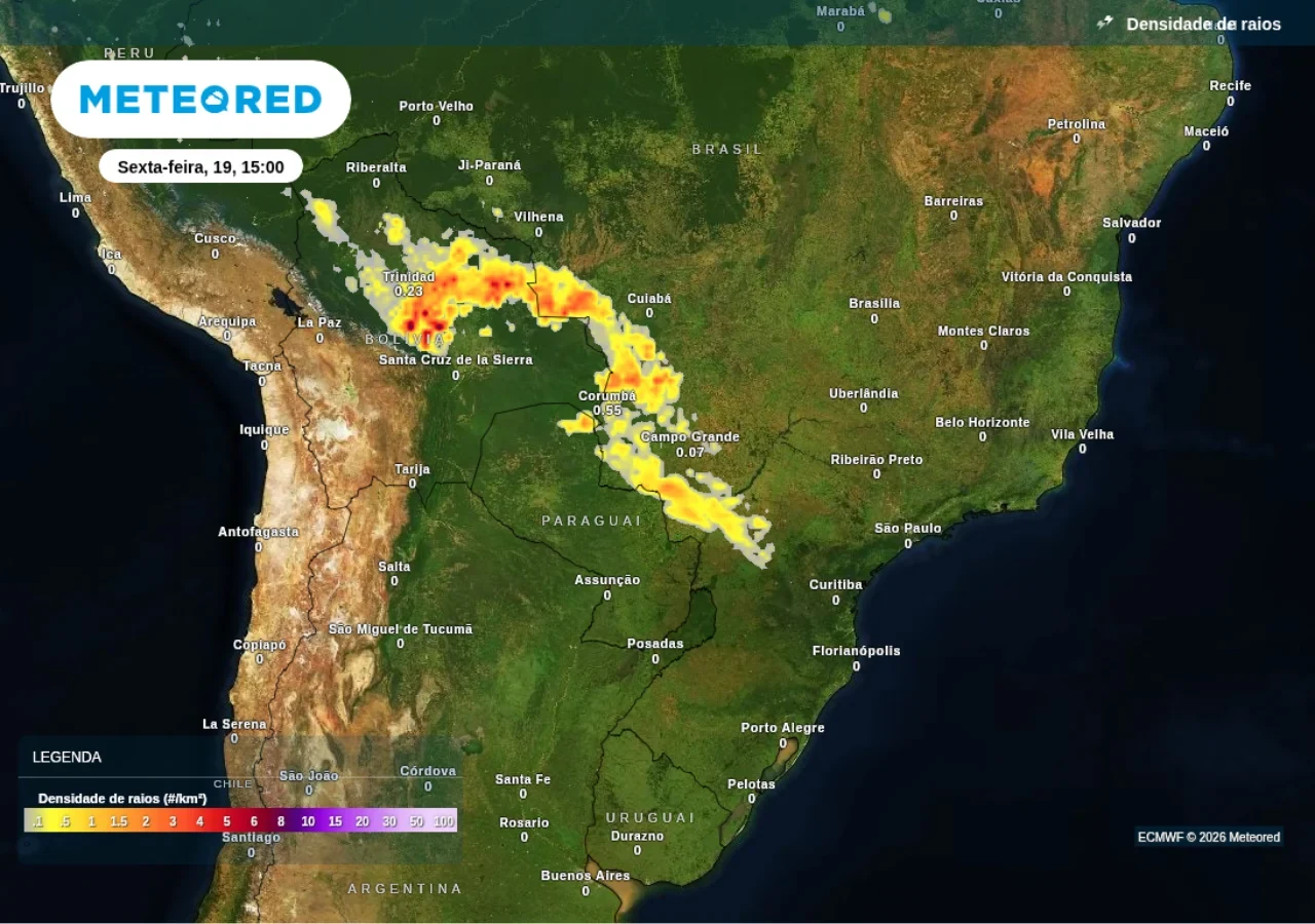 Avanço de frente fria pelo pais traz risco de temporais a partir desta quinta-feira (15), em Rondônia